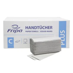 Fripa Papierhandtücher Plus C-Falz, 25x50 cm, 1-lagig, Recycling