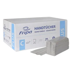 Fripa Papierhandtücher Plus C-Falz, 25x33 cm, 1-lagig, Recycling