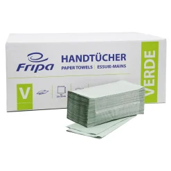 Fripa Papierhandtücher ZZ, 25x23cm, 1-lagig, grün