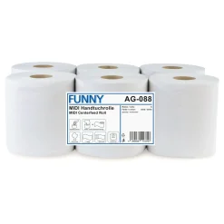 FUNNY Handtuchrolle MIDI Centerfeed Recycling, 1-lagig, weiß, 110 Meter