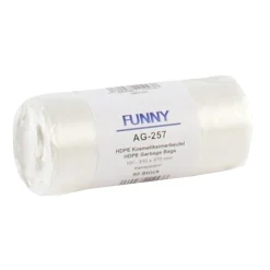 FUNNY HDPE Kosmetikeimerbeutel 10 Liter, natur, 5 my