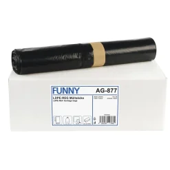 FUNNY LDPE-Regenerat Müllsäcke 120 Liter, schwarz, 32 my (Typ 60)