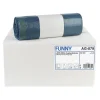 FUNNY LDPE-Regenerat Zugbandsäcke 120 Liter, blau, 36 my (Typ 60 extra)