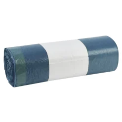 FUNNY LDPE-Regenerat Zugbandsäcke 120 Liter, blau, 36 my (Typ 60 extra)
