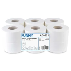 FUNNY Mini-Jumbo-Toilettenpapier 2-lagig, hochweiß, 758 Blatt