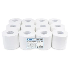 FUNNY Mini-Jumbo-Toilettenpapier Center Feed 2-lagig, weiß, 110 Meter