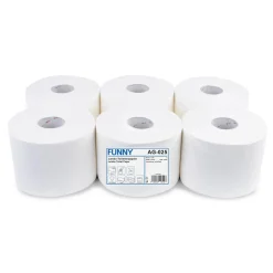 FUNNY Mini-Jumbo-Toilettenpapier Center Feed 2-lagig, weiß, 205 Meter