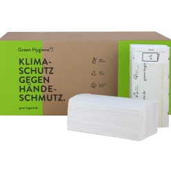 Green Hygiene Falthandtücher FRIEDA Recycling V-Falz 25 x 23 cm 2-lagig, weiß