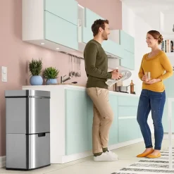 Hailo Öko Vario XL automatischer Mülltrenner mit Sensor 2x25 und 1x4 Liter