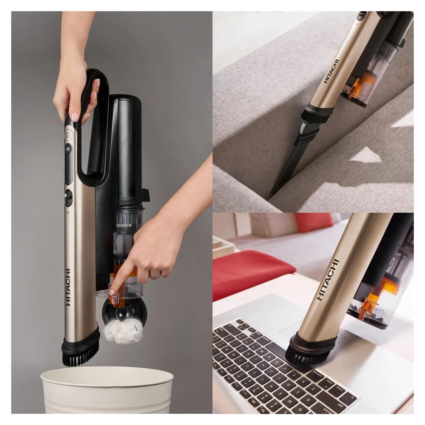 Hitachi PV-XH 4 PL AR Akkusauger rot metallic