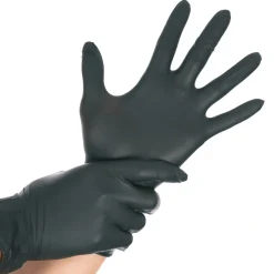Hygonorm Allfood Safe Nitrilhandschuhe schwarz puderfrei, VE 2500 Stück
