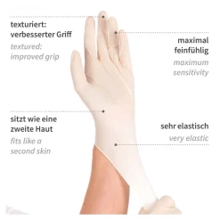 Hygonorm Grip Light Latexhandschuhe weiß puderfrei, VE 1000 Stück