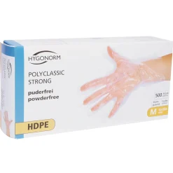 Hygonorm Polyclassic Strong HDPE-Handschuhe transparent, VE 5000 Stück