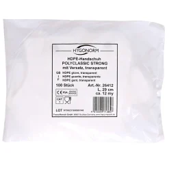 Hygonorm Polyclassic Strong HDPE-Handschuhe transparent mit Versatz, VE 10000 Stück