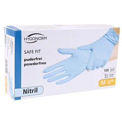 Hygonorm Safe Fit Nitril-Handschuhe blau puderfrei, VE 1000 Stück