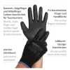 Hygostar Black Ace Touch Feinstrickhandschuhe mit Polyurethan-Beschichtung schwarz, VE 120 Paar