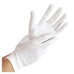 Hygostar Blanc Doubled Baumwollhandschuhe weiß, VE 300 Paar