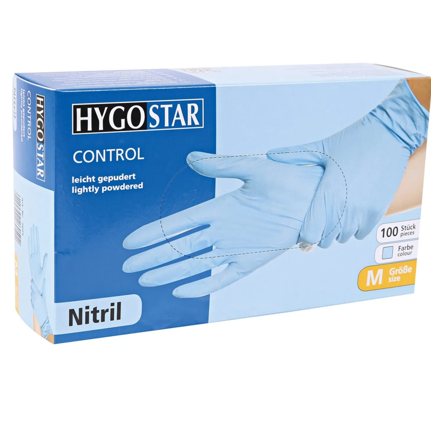 Hygostar Control Nitrilhandschuhe blau gepudert, VE 1000 Stück
