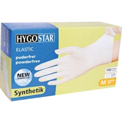 Hygostar Elastic Synthetikhandschuhe transparent puderfrei, VE 1000 Stück