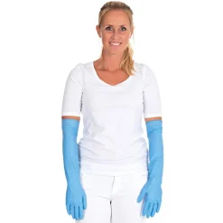 Hygostar Extra Safe Superlong 50 cm Nitril-Handschuhe blau puderfrei, VE 500 Stück