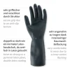 Hygostar Grandeur 70 Chemikalienschutzhandschuhe mit Latex-Neopren-Beschichtung schwarz, VE 24 Paar