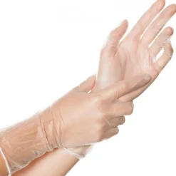 Hygostar Ideal Long Vinylhandschuhe transparent puderfrei, VE 1000 Stück