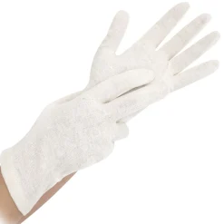 Hygostar Nature Baumwollhandschuhe natur, VE 1200 Stück