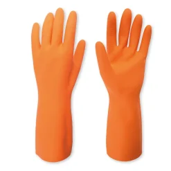 Hygostar Nova Super 70 Chemikalienschutzhandschuhe mit Latex-Beschichtung orange, VE 24 Paar