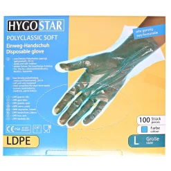 Hygostar Polyclassic Soft LDPE-Handschuhe blau, VE 5000 Stück