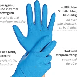 Hygostar Power Grip Light Nitrilhandschuhe blau puderfrei, VE 1000 Stück