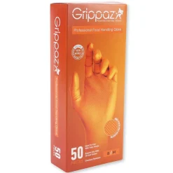 Hygostar Power Grip Long "Extra" Nitrilhandschuhe orange puderfrei, VE 500 Stück