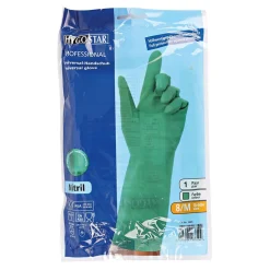 Hygostar Professional Chemikalienschutzhandschuhe mit Nitril-Beschichtung grün, VE 144 Paar