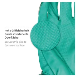Hygostar Professional Chemikalienschutzhandschuhe mit Nitril-Beschichtung grün, VE 144 Paar
