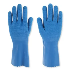 Hygostar Ruf-it Entvlieshandschuhe mit Latex-Beschichtung blau, VE 50 Paar