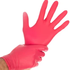Hygostar Safe Light Nitrilhandschuhe rot puderfrei, VE 1000 Stück