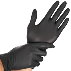 Hygostar Safe Light Nitrilhandschuhe schwarz puderfrei