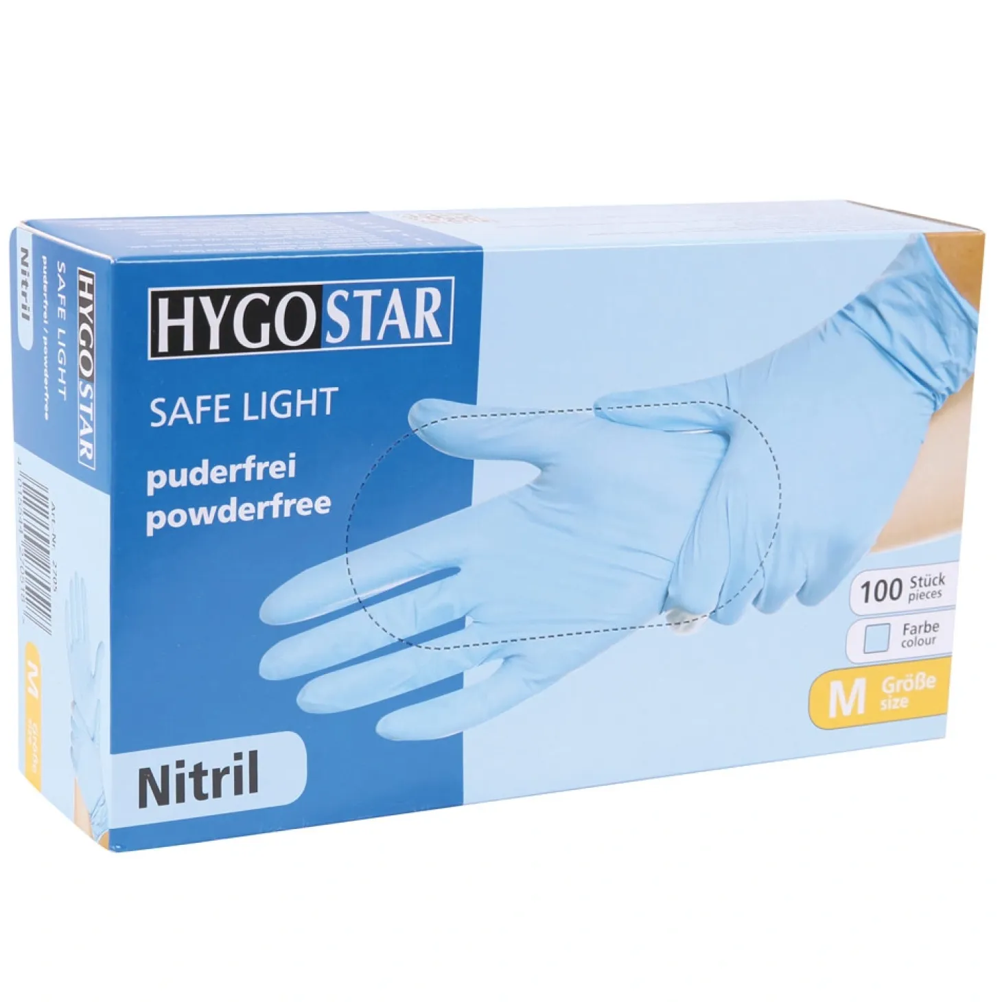 Hygostar Safe Light Nitrilhandschuhe blau puderfrei