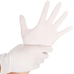 Hygostar Safe Light Nitrilhandschuhe weiß puderfrei