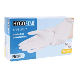 Hygostar Safe Light Nitrilhandschuhe weiß puderfrei