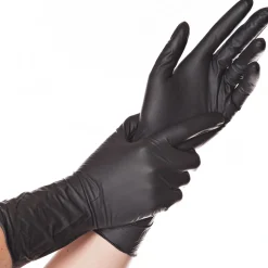 Hygostar Safe Long Nitrilhandschuhe schwarz puderfrei, VE 1000 Stück