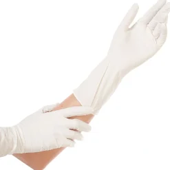 Hygostar Safe Long Nitrilhandschuhe weiß puderfrei, VE 1000 Stück