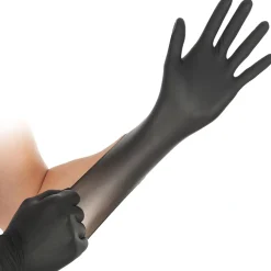 Hygostar Safe Super Stretch Nitrilhandschuhe schwarz puderfrei, VE 1000 Stück