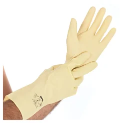 Hygostar Satin Chemikalienschutzhandschuhe natur, VE 10 Paar