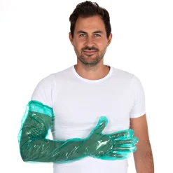 Hygostar Softline Long Plus LDPE-Handschuhe grün, VE 2000 Stück