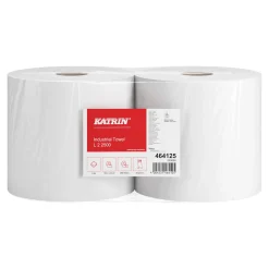 Katrin 464125 L Industrieputztuchrolle 2-lagig, 22 cm breit, 2500 Tücher
