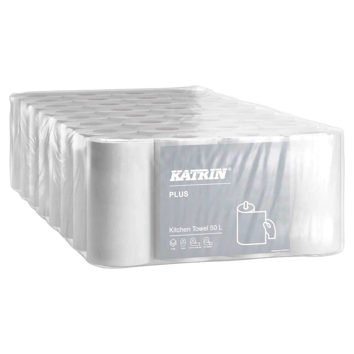 Katrin 231004 Plus Küchenrolle 3-lagig weiß