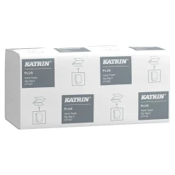 Katrin 85040 Plus Papierhandtücher V-Falz, 2-lagig, 23 x 22,4 cm, weiß