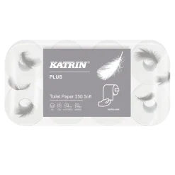 Katrin 11711 Plus Toilet 250 SOFT Toilettenpapier 3-lagig 250 Blatt