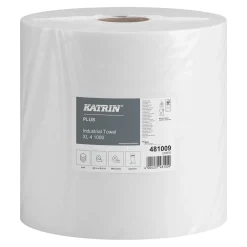 Katrin 481009 XL Industrieputztuchrolle, 4-lagig, 26,5 cm breit, 1000 Tücher