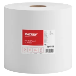 Katrin 481559 XL Industrieputztuchrolle, 2-lagig, 26,5 cm breit, 1500 Tücher
